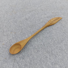 Load image into Gallery viewer, Teak Tea Spoon (ornate)
