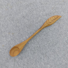 Load image into Gallery viewer, Teak Tea Spoon (ornate)
