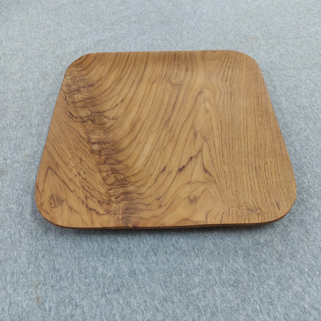Square Teak Plate