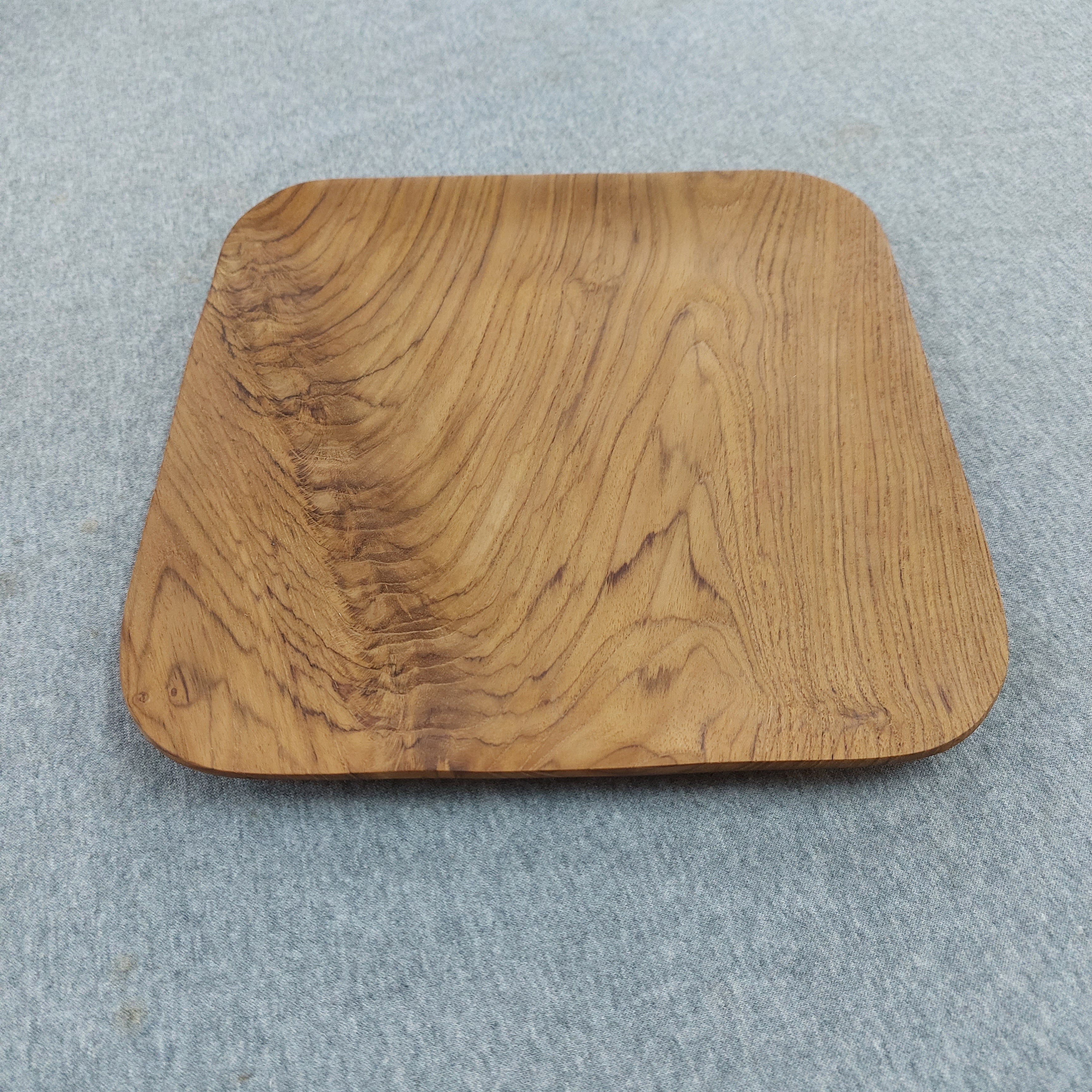 Square Teak Plate