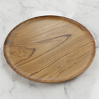 Round Teak Plate