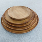 Round Teak Plate