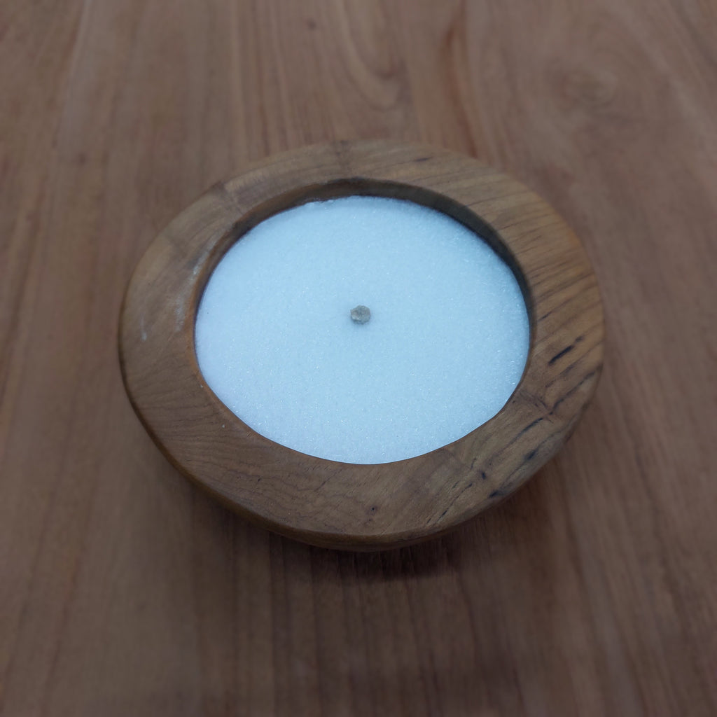 Teak Bowl Candle (18hr burn)