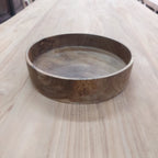 Teak Cylinder Bowl