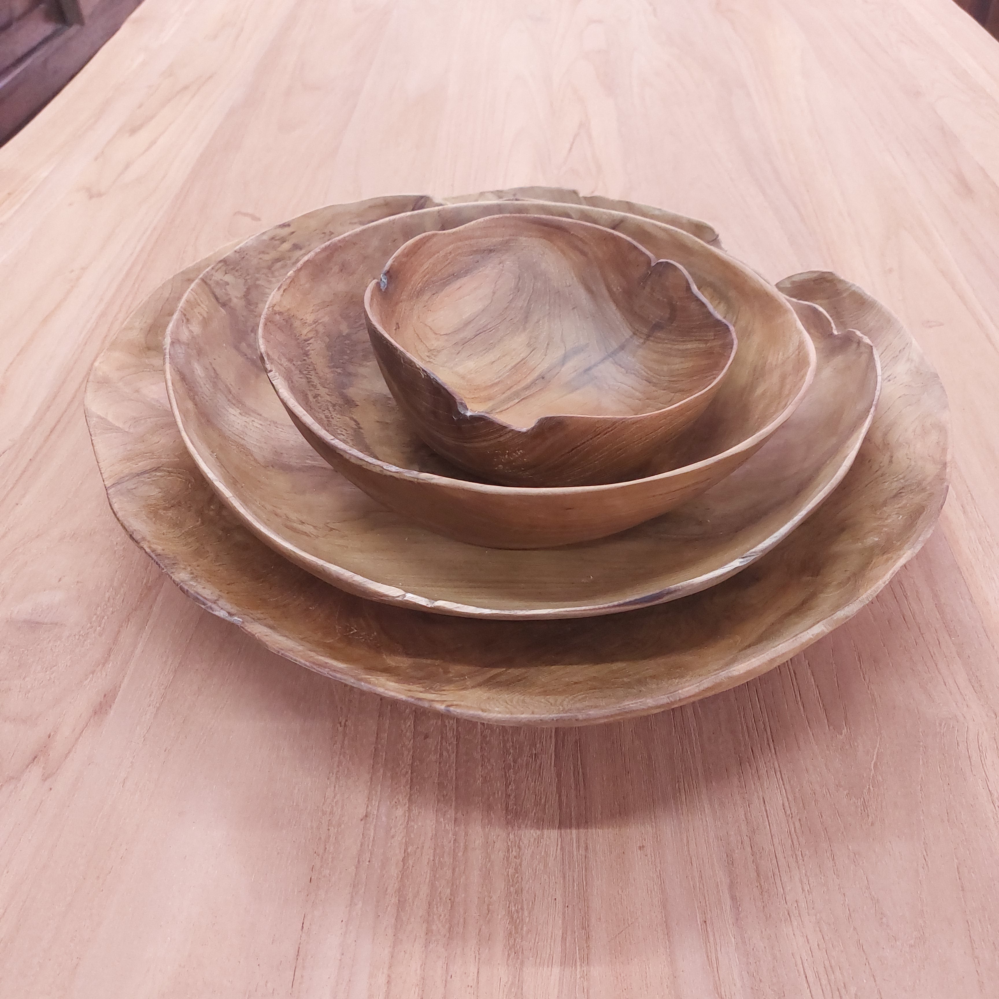 Live Edge Teak Bowls (thin)