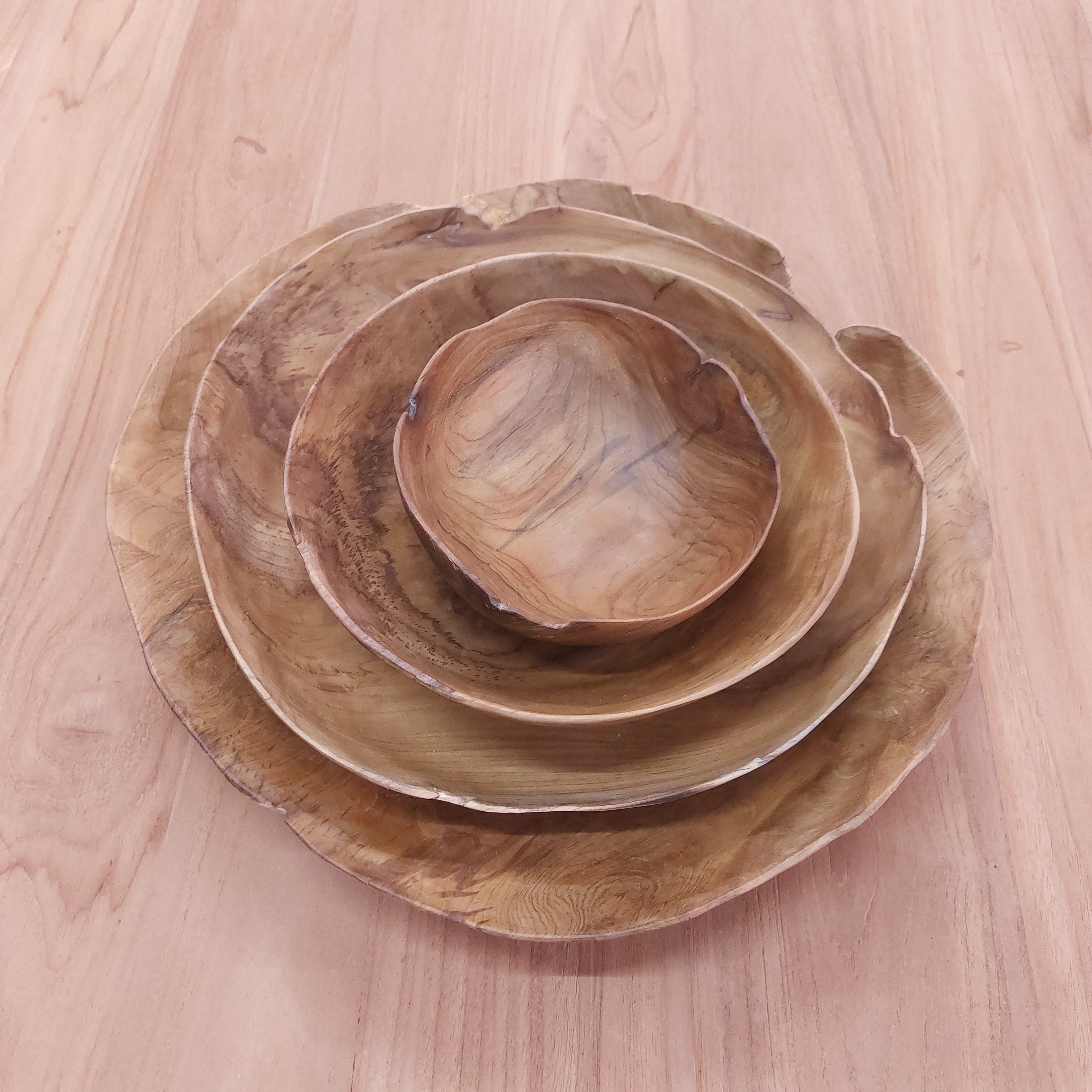 Live Edge Teak Bowls (thin)