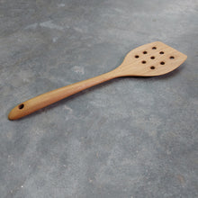 Load image into Gallery viewer, Teak Strainer Spatula #1

