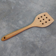 Load image into Gallery viewer, Teak Strainer Spatula #1

