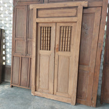 Load image into Gallery viewer, Antique Panel Doors with Frame #1
