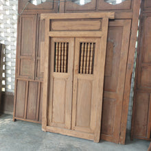 Load image into Gallery viewer, Antique Panel Doors with Frame #1
