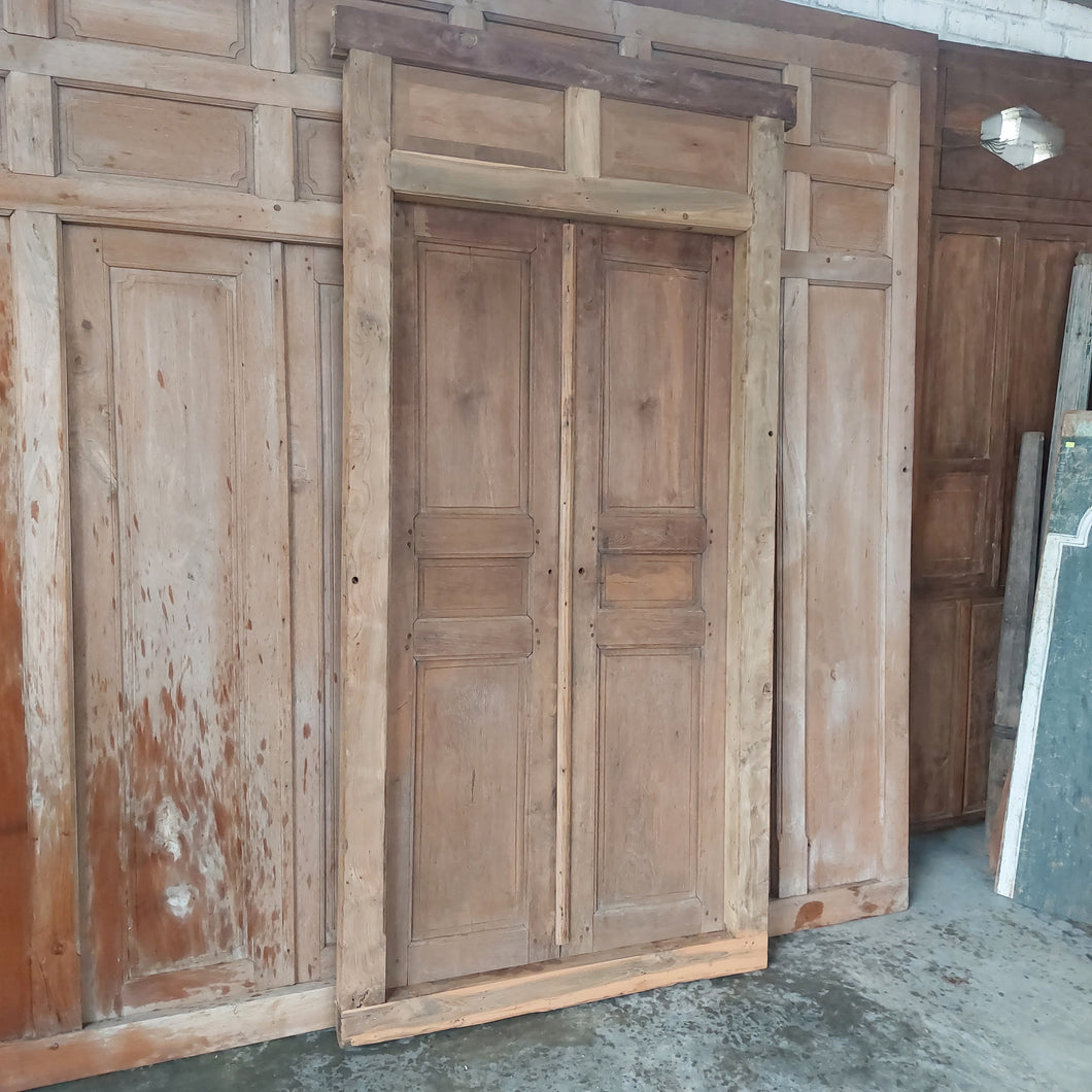 Antique Panel Doors with Frame #2