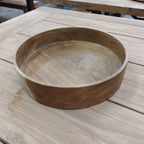 Teak Cylinder Bowls (set of 3)