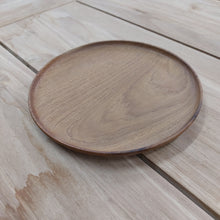 Load image into Gallery viewer, Round Teak Plates (set of 6)
