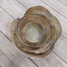 Load image into Gallery viewer, Live Edge Teak Bowls (set of 4)
