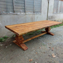 Load image into Gallery viewer, Live Edge Teak Dining Table
