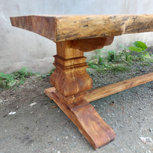 Load image into Gallery viewer, Live Edge Teak Dining Table
