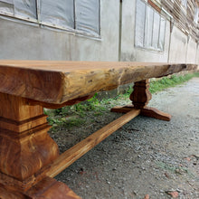 Load image into Gallery viewer, Live Edge Teak Dining Table

