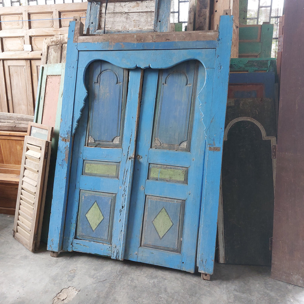 Antique Panel Doors with Frame #3