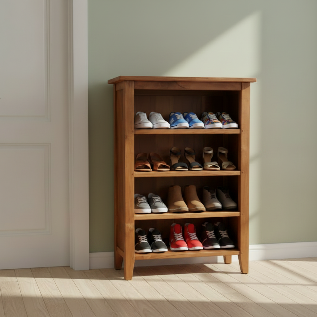 Noosa Shoe Cabinet/Rack (varnished)