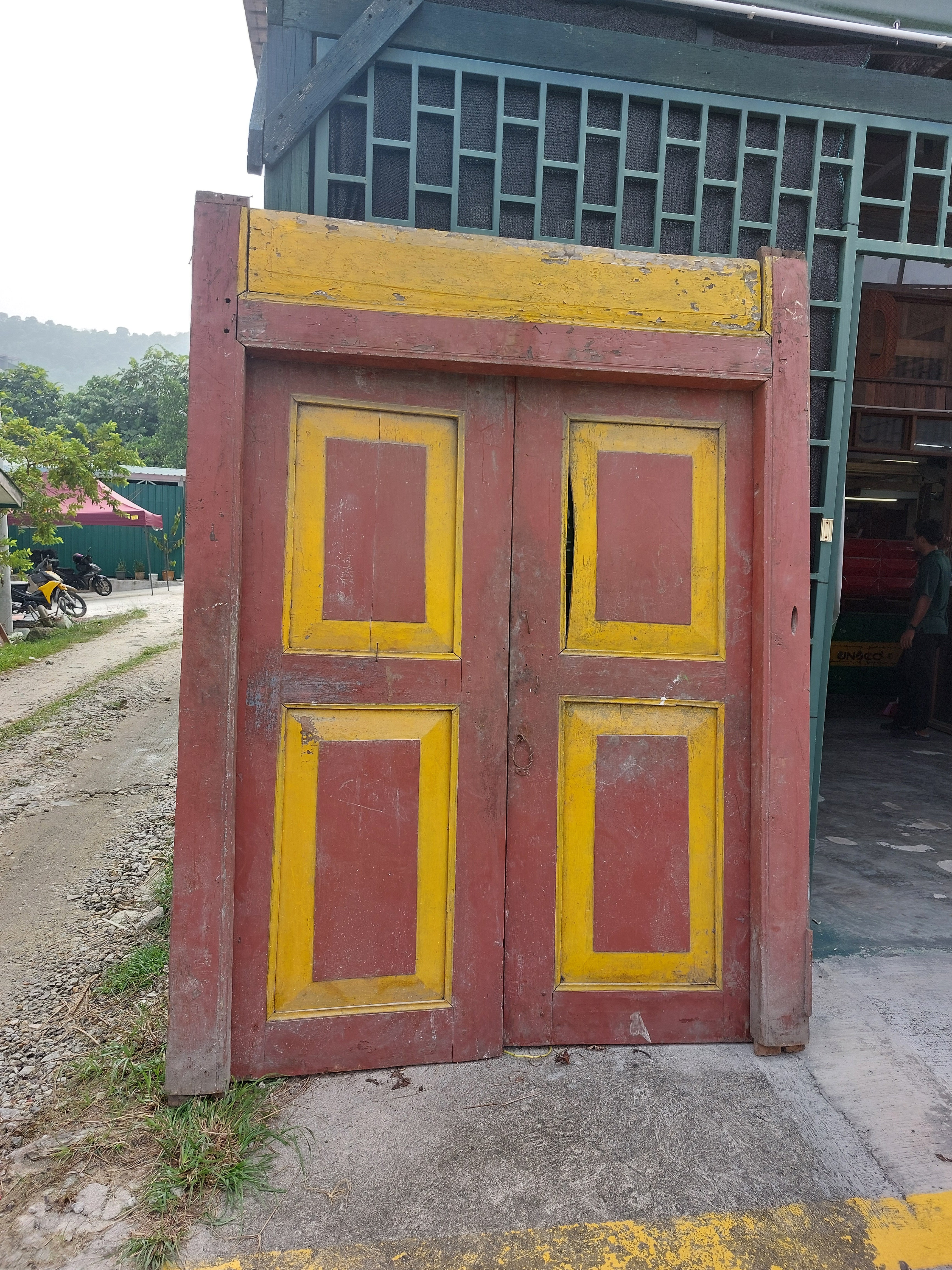 Vintage Doors with Frame #4 (pre-owned/un-restored)