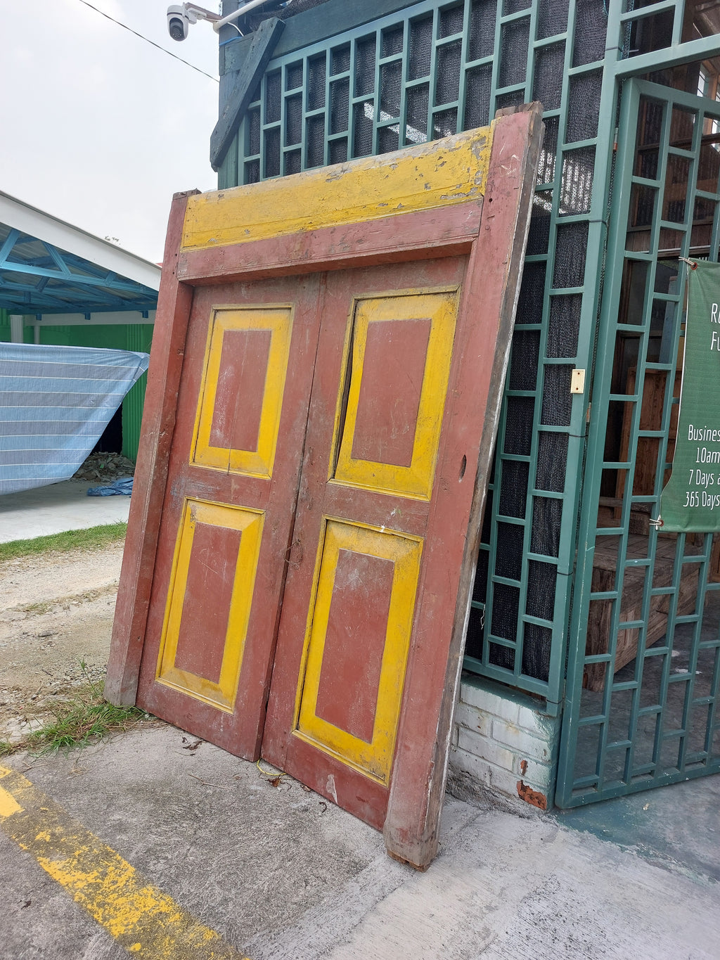 Vintage Doors with Frame #4 (pre-owned/un-restored)
