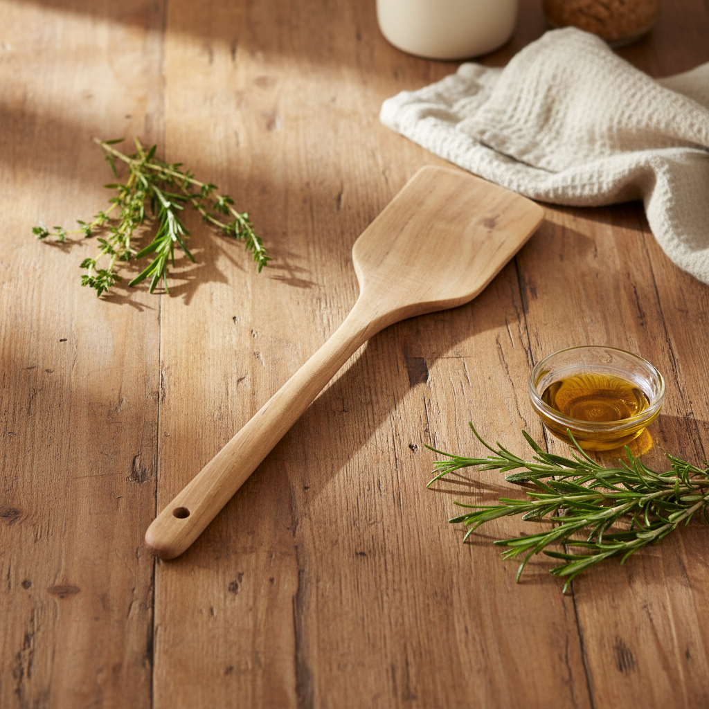 Teak Flipping Spatula #9