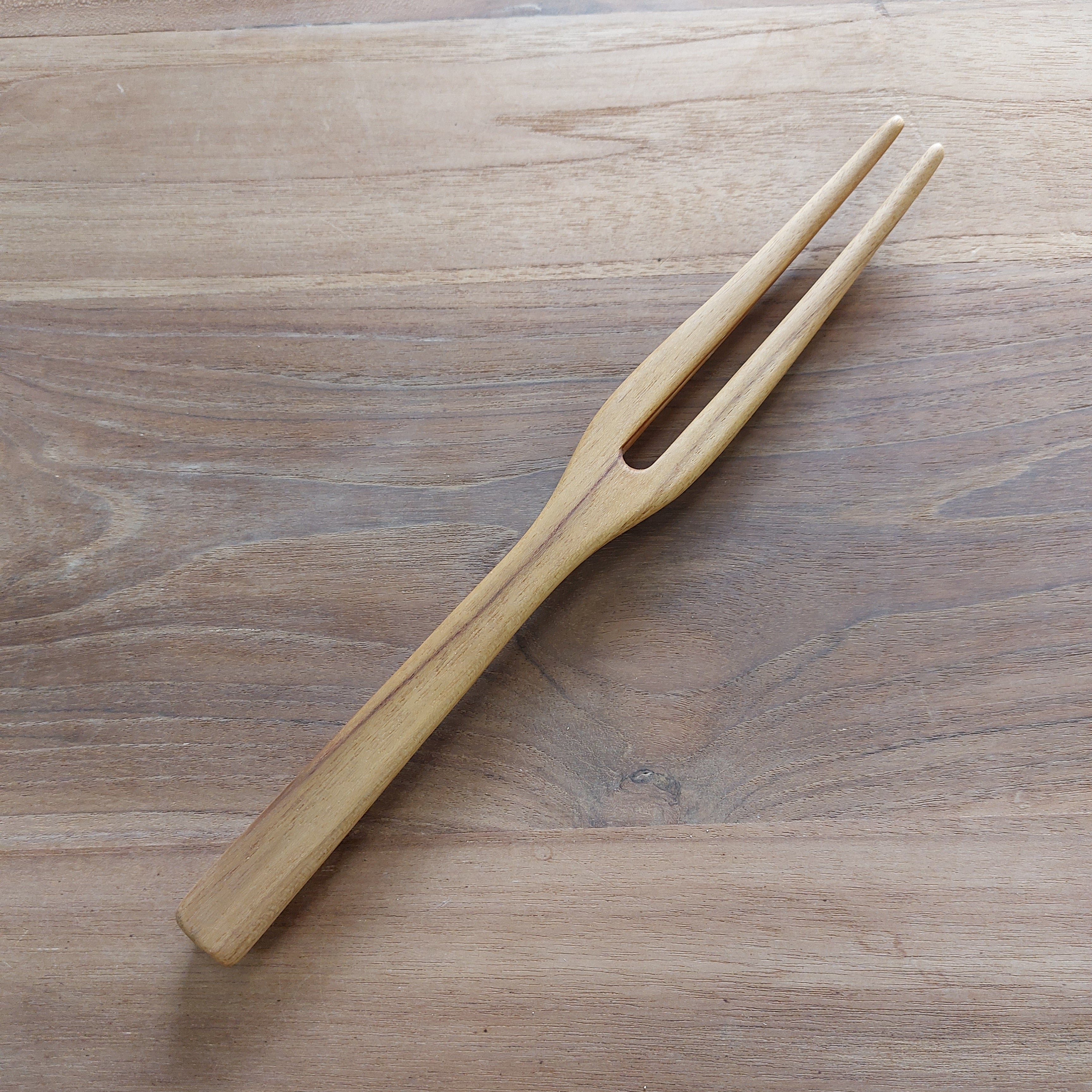 Teak Salad Fork #1