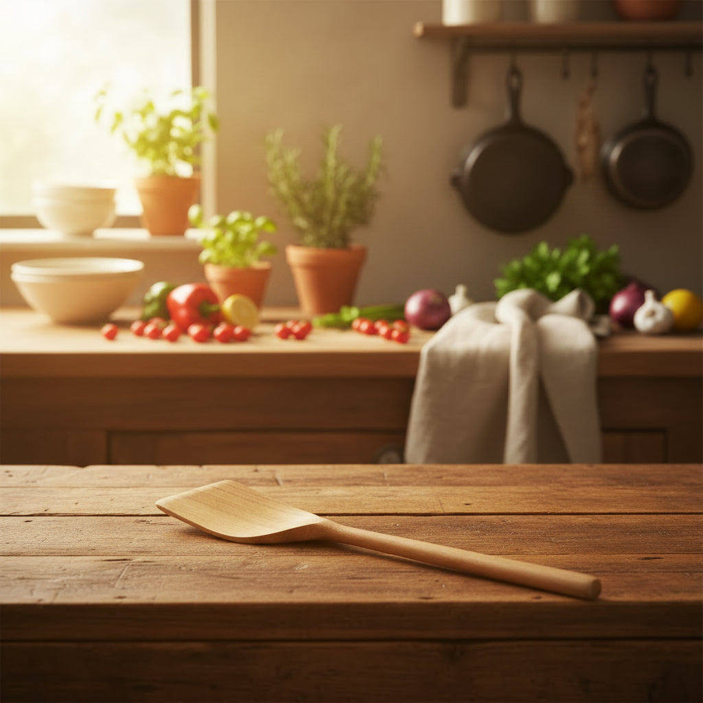Teak Flipping Spatula #3