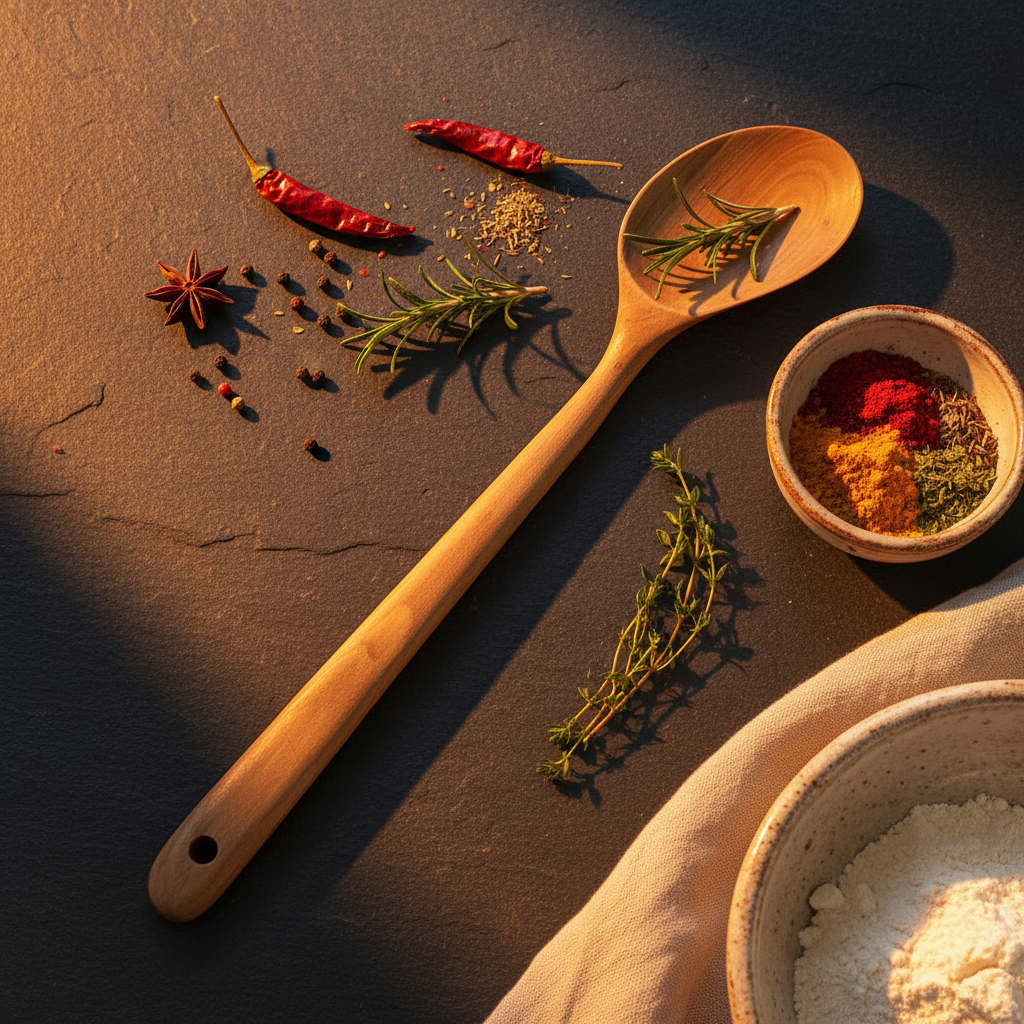 Teak Serving Spoon #2