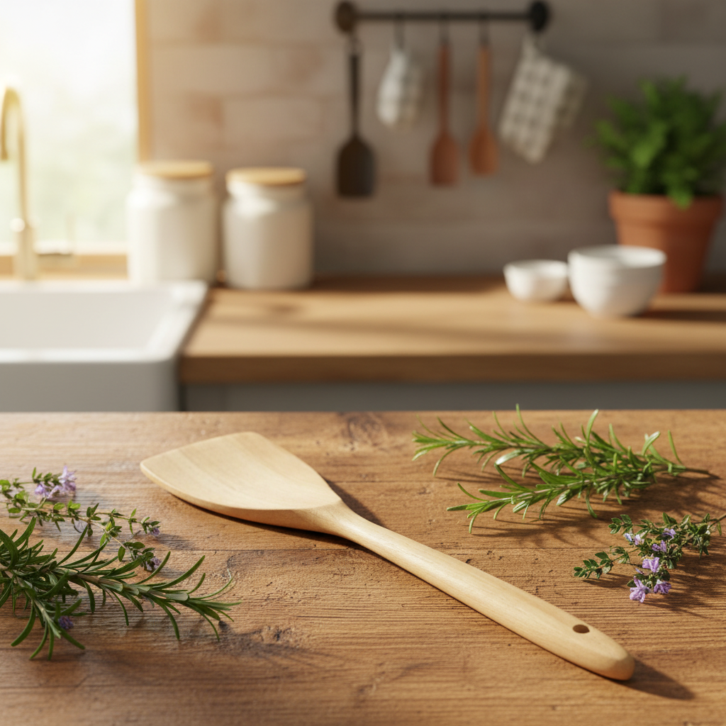Teak Flipping Spatula #6