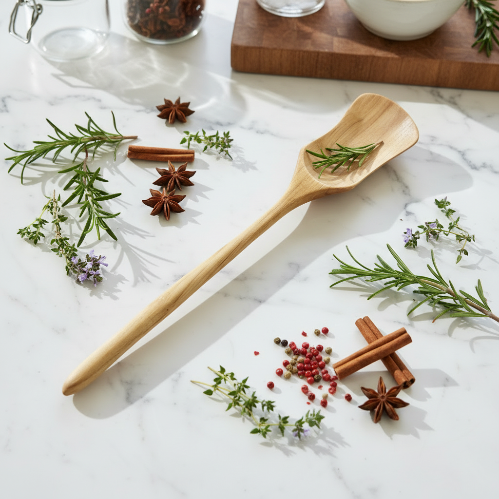 Teak Serving Spoon #3