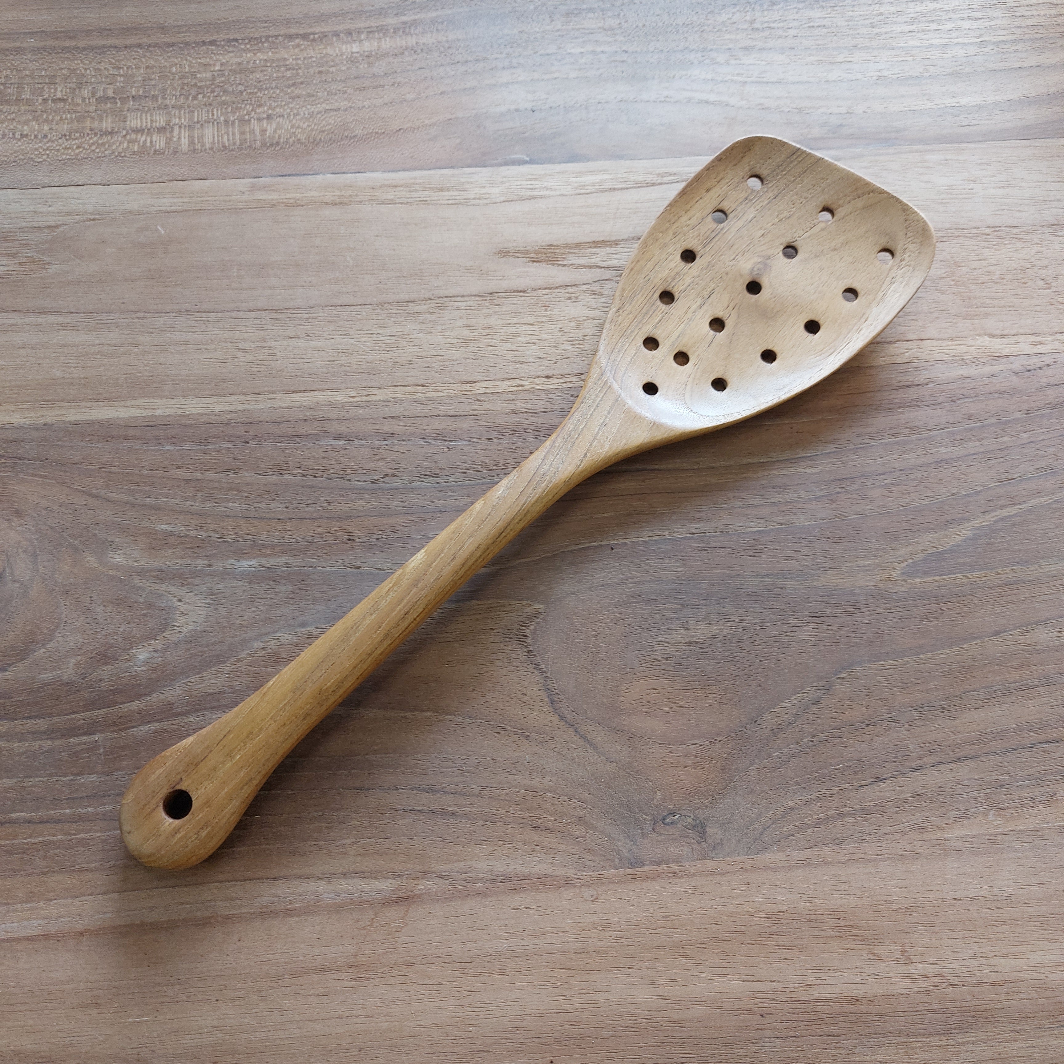 Teak Strainer Spatula #2