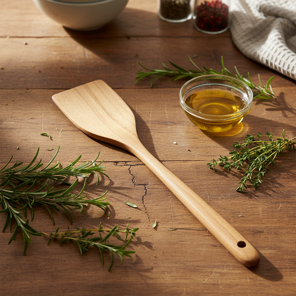 Teak Flipping Spatula #5