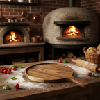 Teak Pizza Board