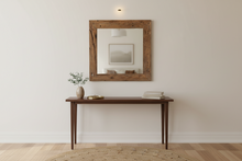 Load image into Gallery viewer, Rustic Teak Mirror 80cm x 80cm - damaged
