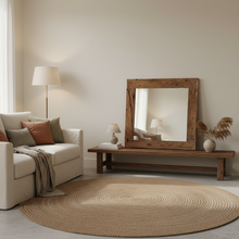 Load image into Gallery viewer, Rustic Teak Mirror 80cm x 80cm - damaged
