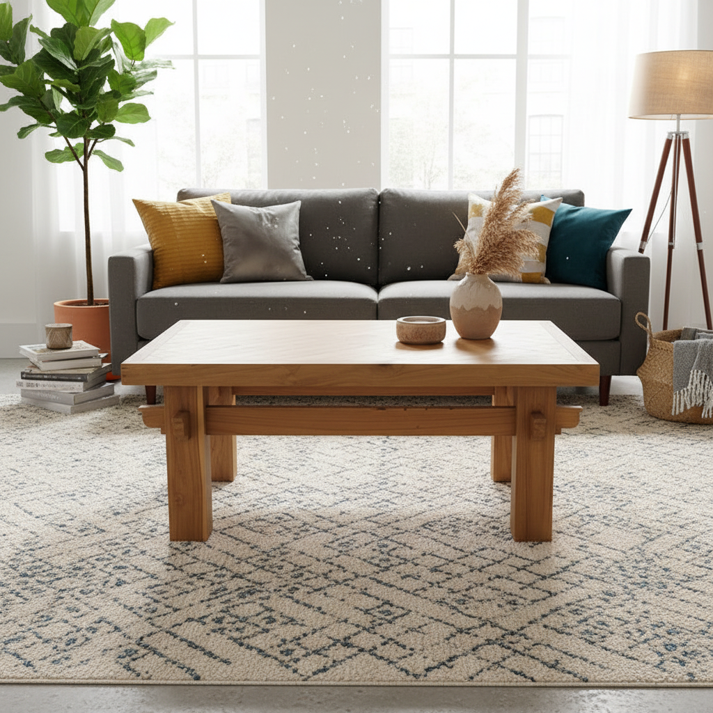 Diagonal Parquet Coffee Table