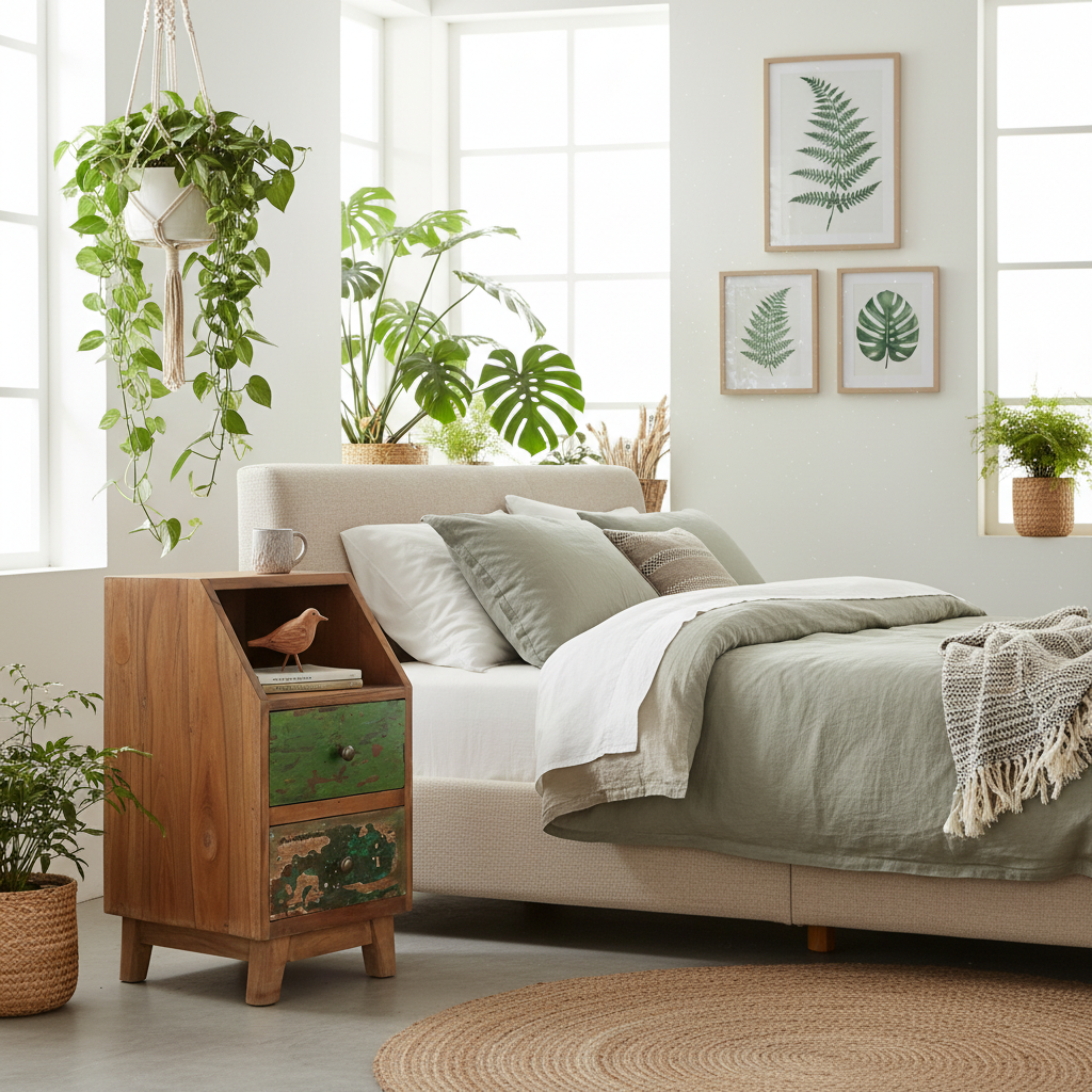 Rustic Bedside Table type 4