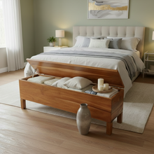 Load image into Gallery viewer, Noosa Box Bench (w. storage) (varnished)
