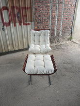 Load image into Gallery viewer, Tweed Lounger and Footrest
