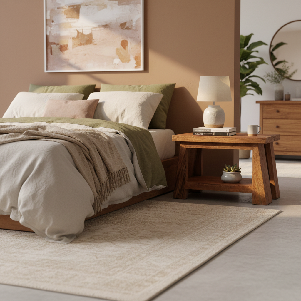 Rustic Bedside Table type 11