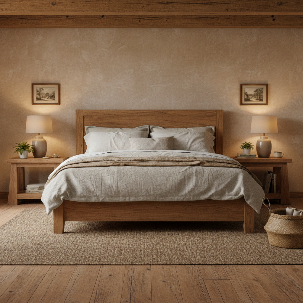 Rustic Bedside Table type 11