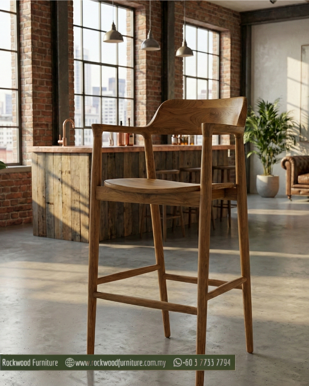 Grasshopper Bar Stool (60-65cm)