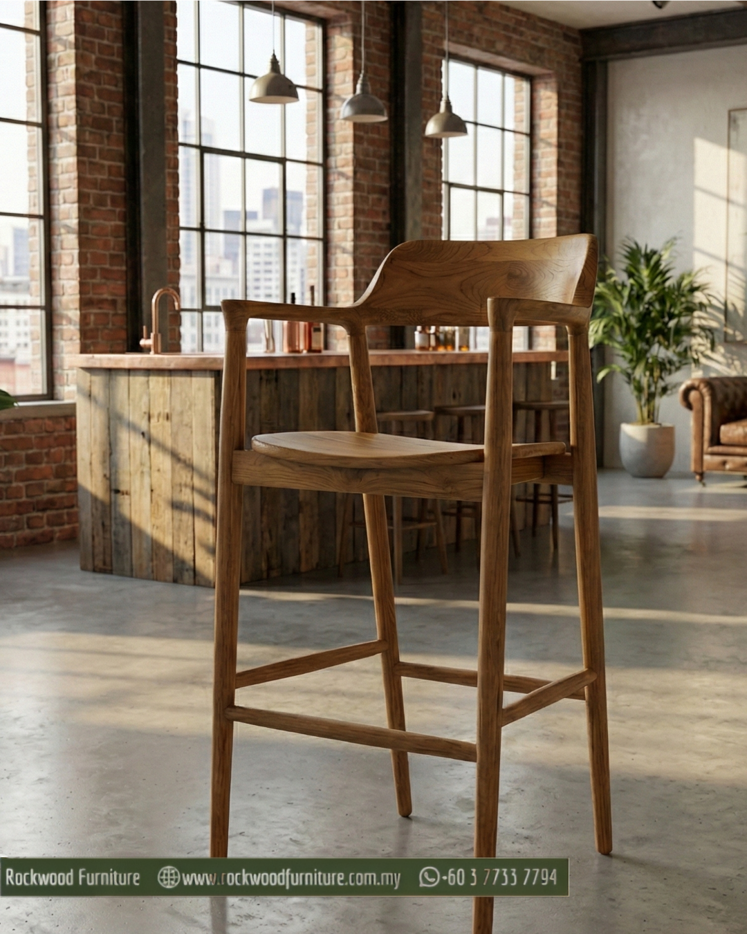 Grasshopper Bar Stool (60-65cm)