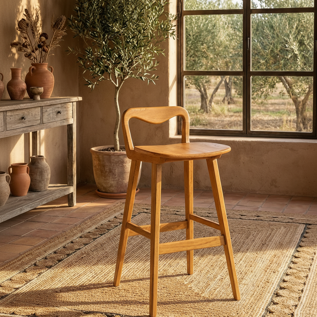 Extra Low Back Bar Stool (60-75cm)