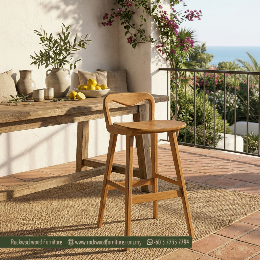 Extra Low Back Bar Stool (60-75cm)