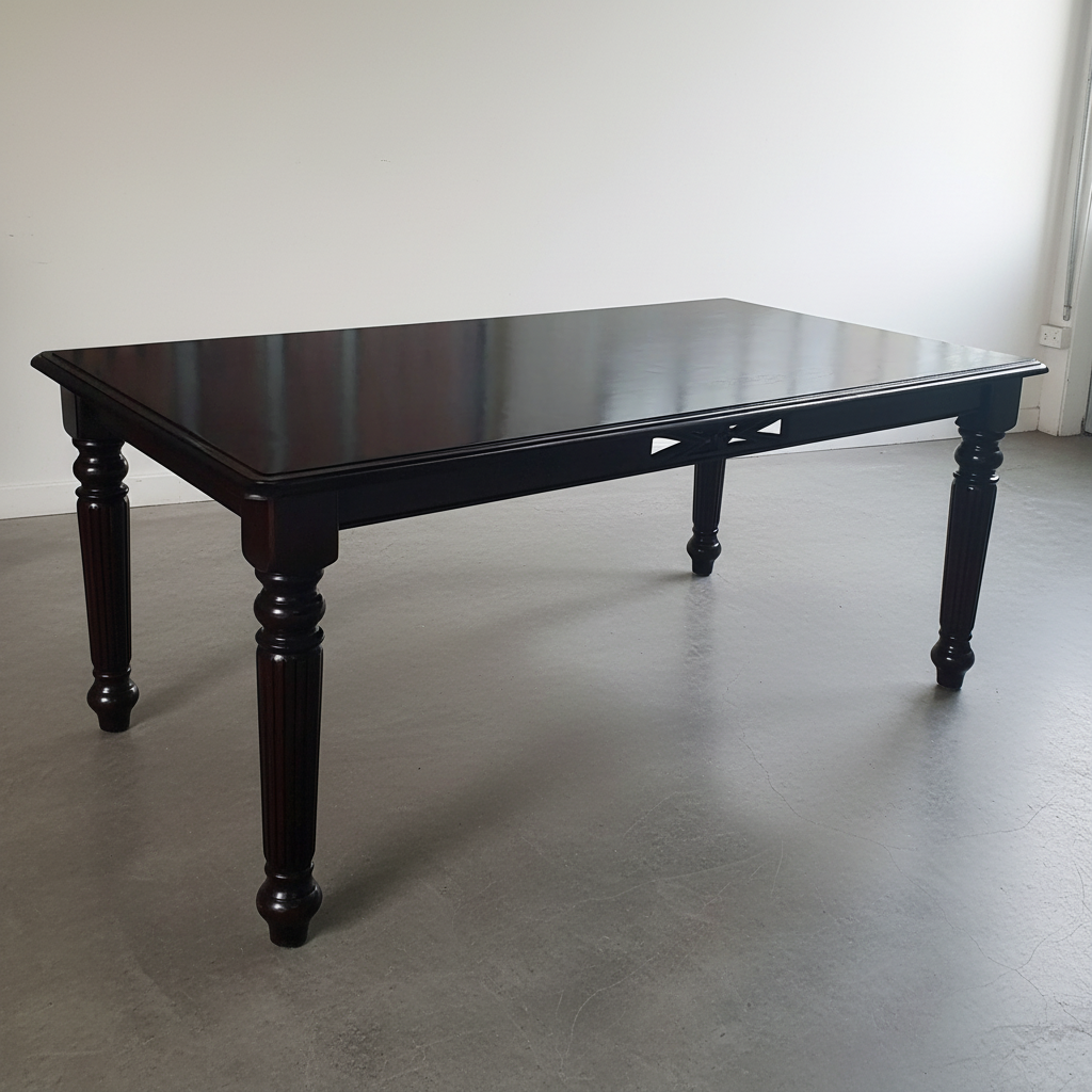 Rubber Wood Dining Table (pre-owned/as-new)