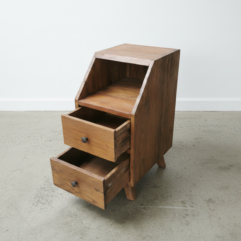 Rustic Bedside Table type 5
