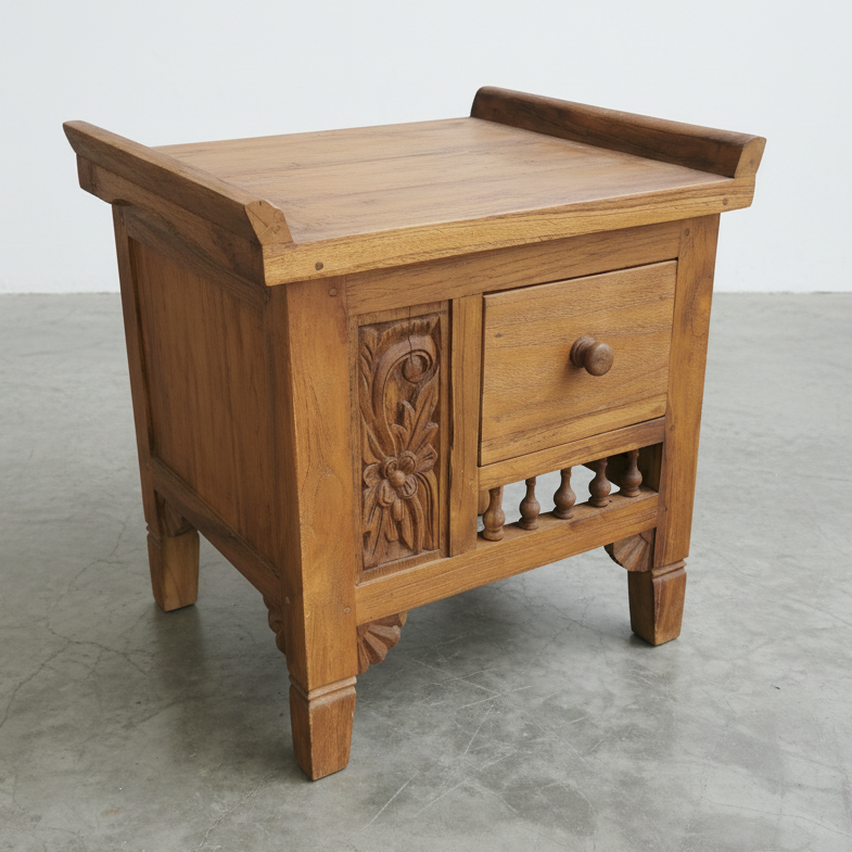 Rustic Bedside Table type 7