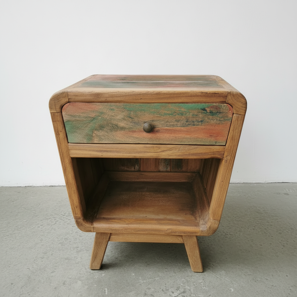 Rustic Bedside Table type 8